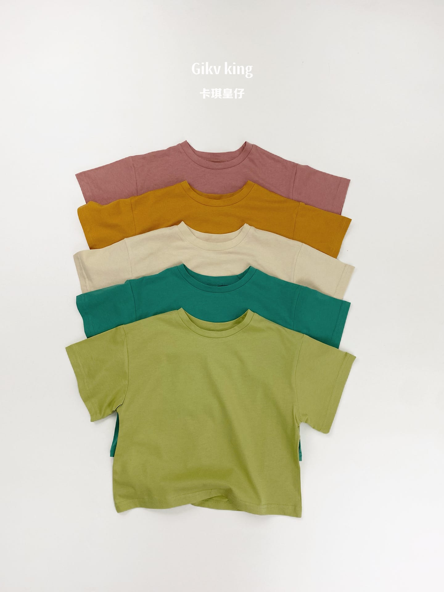 Dropped Shoulder Cotton Top 無地 シンプル 半袖Tシャツ【mh0012834】 Gikv king 半袖Tシャツ