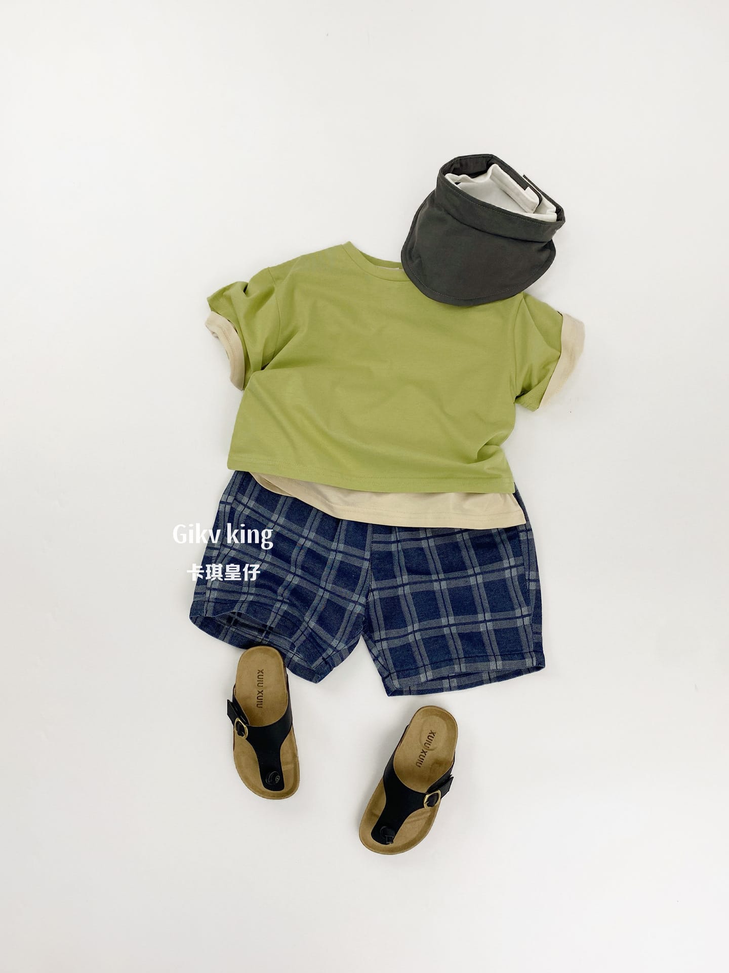 Dropped Shoulder Cotton Top 無地 シンプル 半袖Tシャツ【mh0012834】 Gikv king 半袖Tシャツ