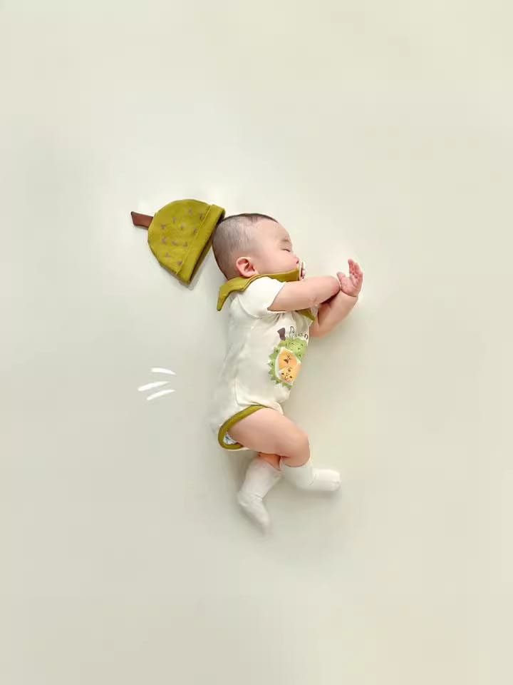 Durian Short Sleeve Romper With Hat ドリアン 半袖ロンパース【mh0013391】 TOMMY'S GIFTS 半袖ロンパース