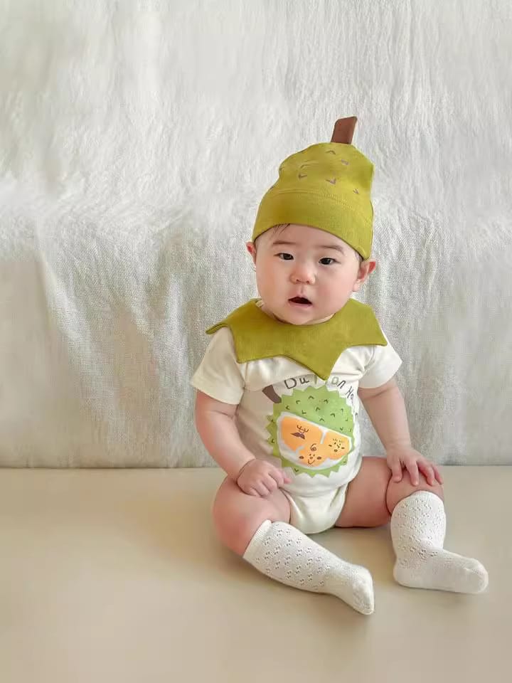 Durian Short Sleeve Romper With Hat ドリアン 半袖ロンパース【mh0013391】 TOMMY'S GIFTS 半袖ロンパース