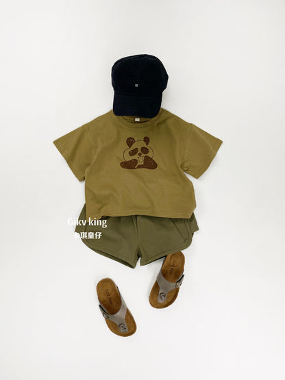 Elastic Waist Drawstring Dolphin Shorts 無地 ショートパンツ【mh0012840】 Gikv king ハーフパンツ・ショートパンツ