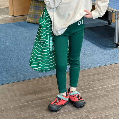 Embroidered Ribbed Leggings 01 刺繍 リブ レギンスパンツ【mh0012456】 ADbaby レギンスパンツ