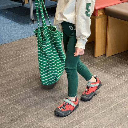 Embroidered Ribbed Leggings 01 刺繍 リブ レギンスパンツ【mh0012456】 ADbaby レギンスパンツ