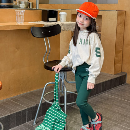 Embroidered Ribbed Leggings 01 刺繍 リブ レギンスパンツ【mh0012456】 ADbaby レギンスパンツ