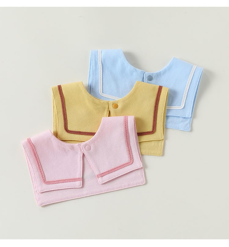 Embroidered Sailor Collar Bib セーラー スタイ つけ襟【mh0013498】 Beitaoya よだれかけ