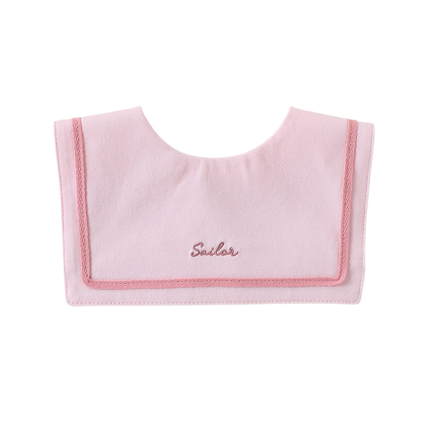 Embroidered Sailor Collar Bib セーラー スタイ つけ襟【mh0013498】 Pink / One Size Beitaoya よだれかけ