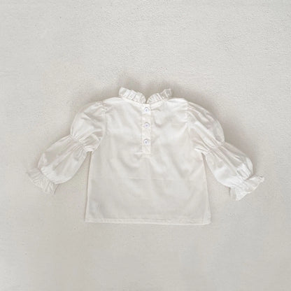 ノースリーブセットアップ ベビーキッズセットアップ 2点セット/トップス サーカス刺繍ノースリーブペプラムチュニック+バルーンショートパンツ/長袖バブルスリーブブラウス【mh0007172】