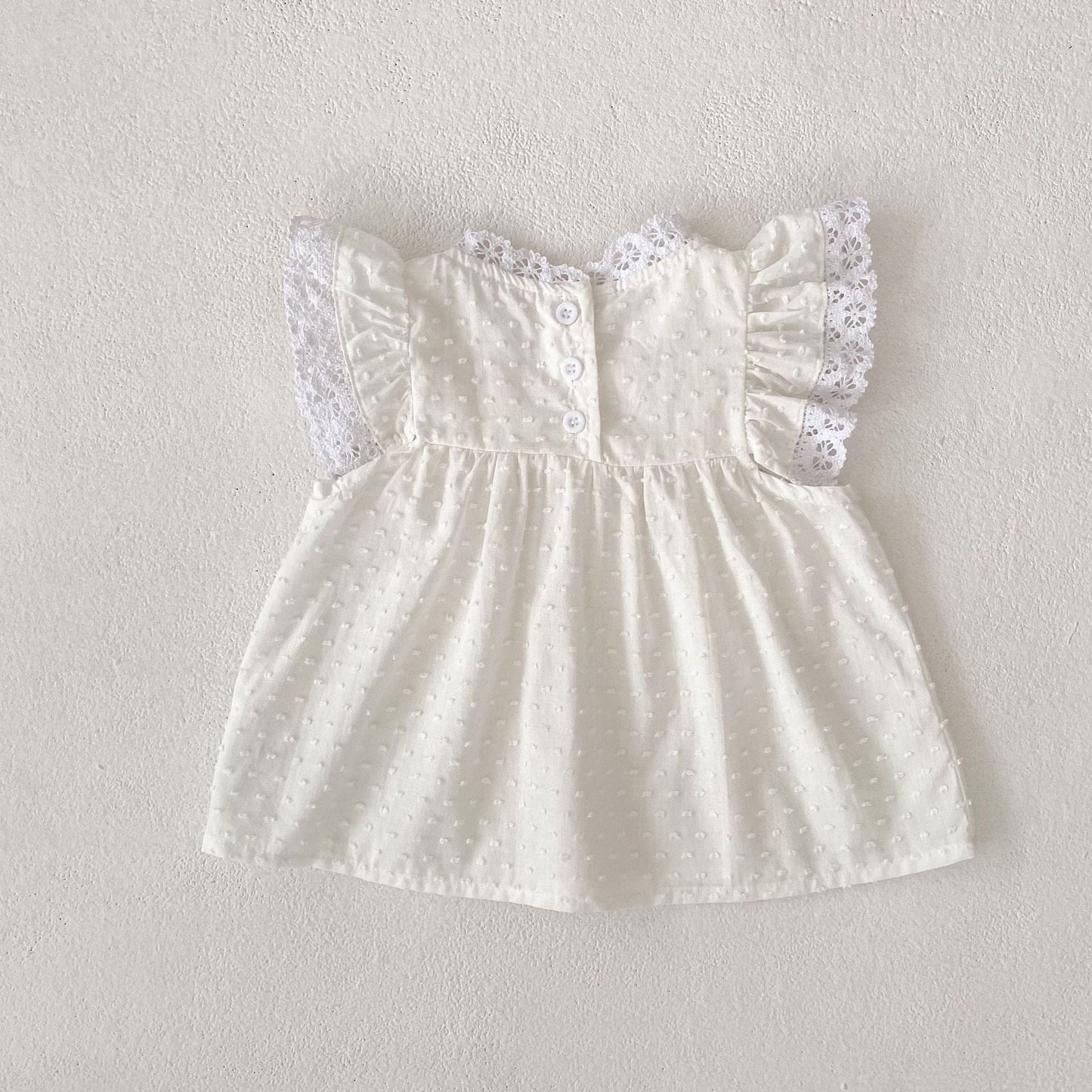 半袖セットアップ エンボスドットレースチュニックブラウス+ブルマパンツセットアップ 2点セット【mh0010153】