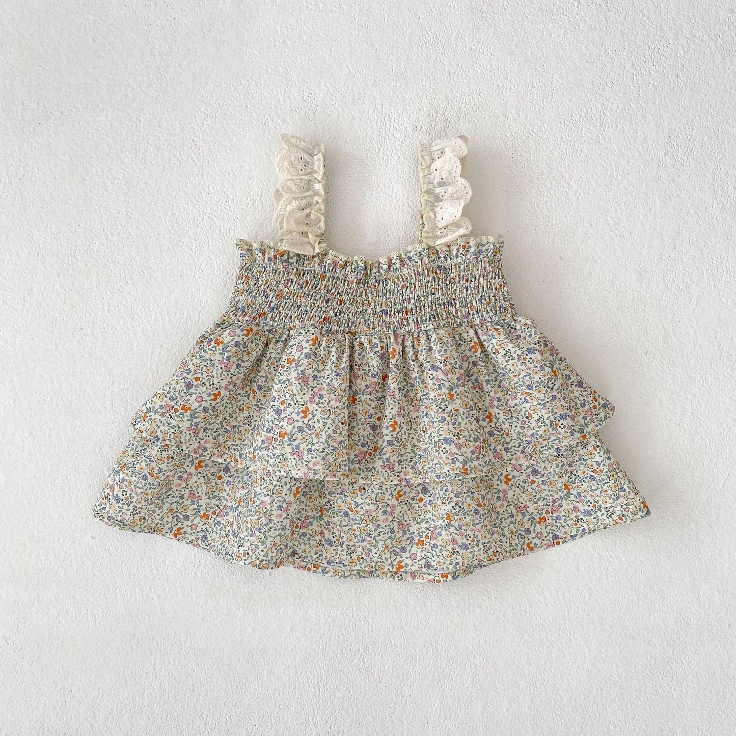 ノースリーブセットアップ ビッグリボンキャミソールブラウス+フリルブルマパンツセットアップ 2点セット【mh0010157】