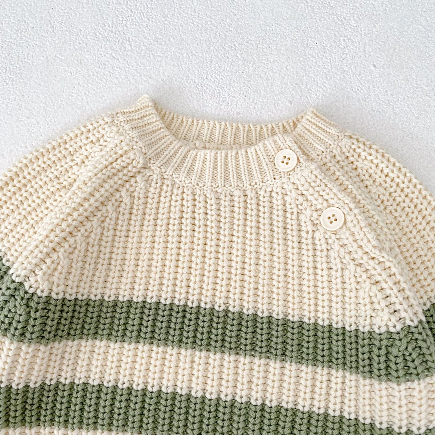 長袖セットアップ ボーダーニットセーター+ニットブルマセットアップ 2点セット【mh0010857】