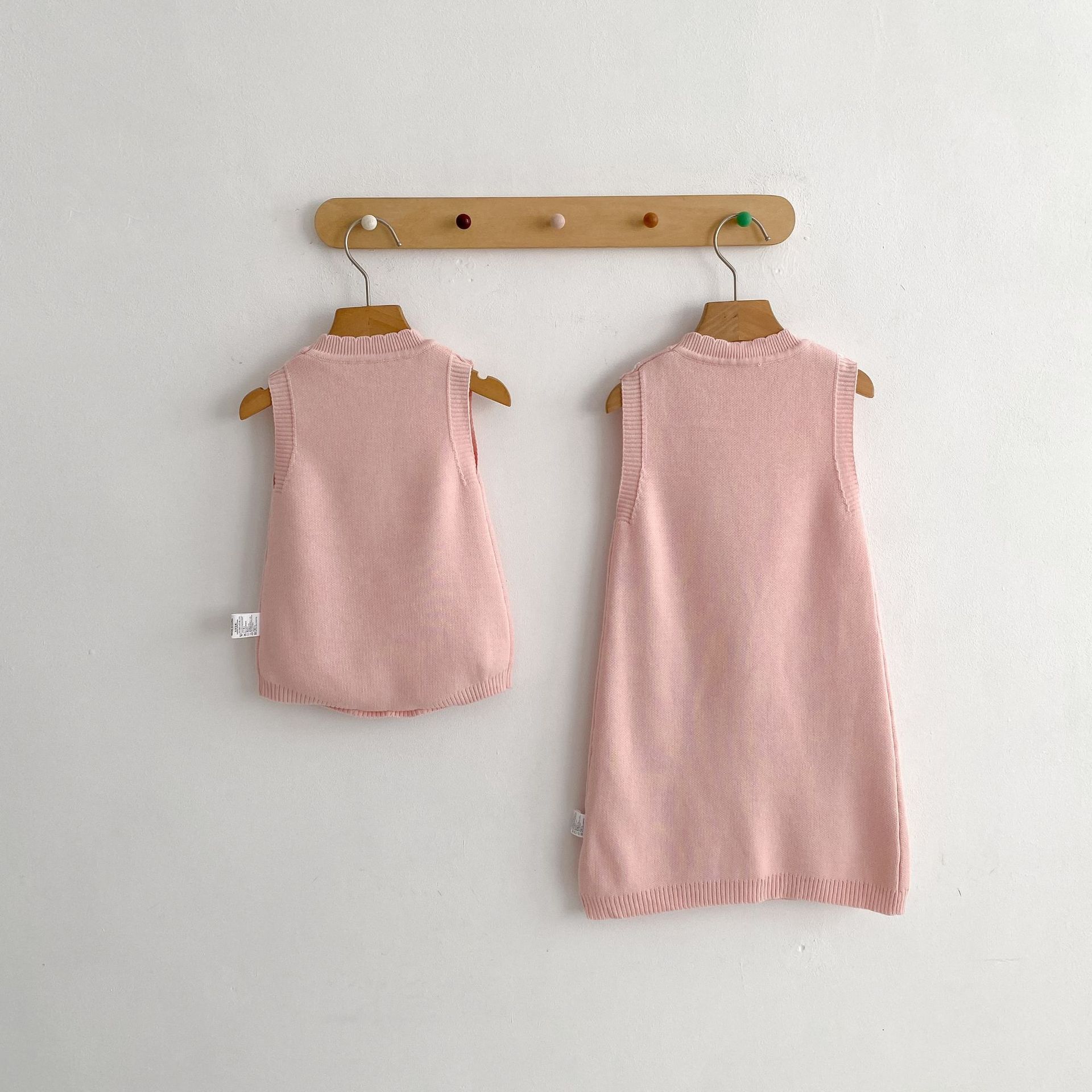 ノースリーブロンパース 3D Bunny Knit Vest & Romper Set 立体 うさぎ ニット ベスト ロンパース【mh0012169】