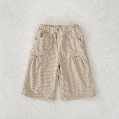 ロングパンツ・スウェットパンツ Apricot / 66cm コーデュロイワイドルーズロングパンツ【mh0010524】