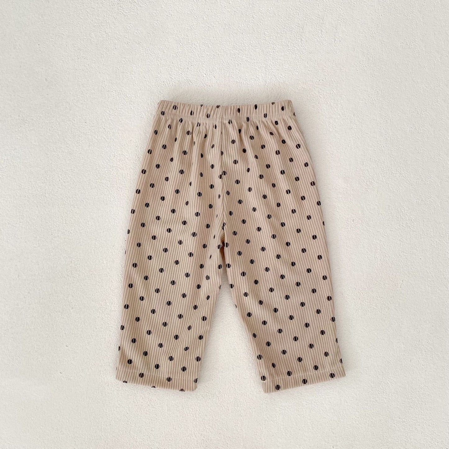 ロングパンツ・スウェットパンツ Apricot / 66cm ドット柄コーデュロイパンツ【mh0011078】