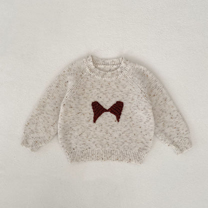 ニット・セーター Beige / 66cm Cotton Crew Neck Knitted Sweater コットン クルーネック ニット セーター【mh0012162】