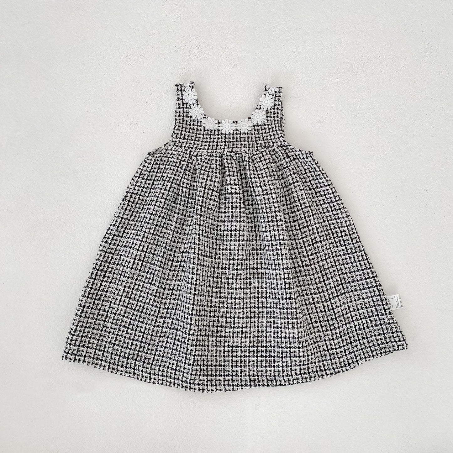 ノースリーブロンパース Black and White Dress / 80cm Girls Fashionable Dress & Jumpsuit Set ガールズ ファッション ドレス ジャンプスーツ【mh0012168】