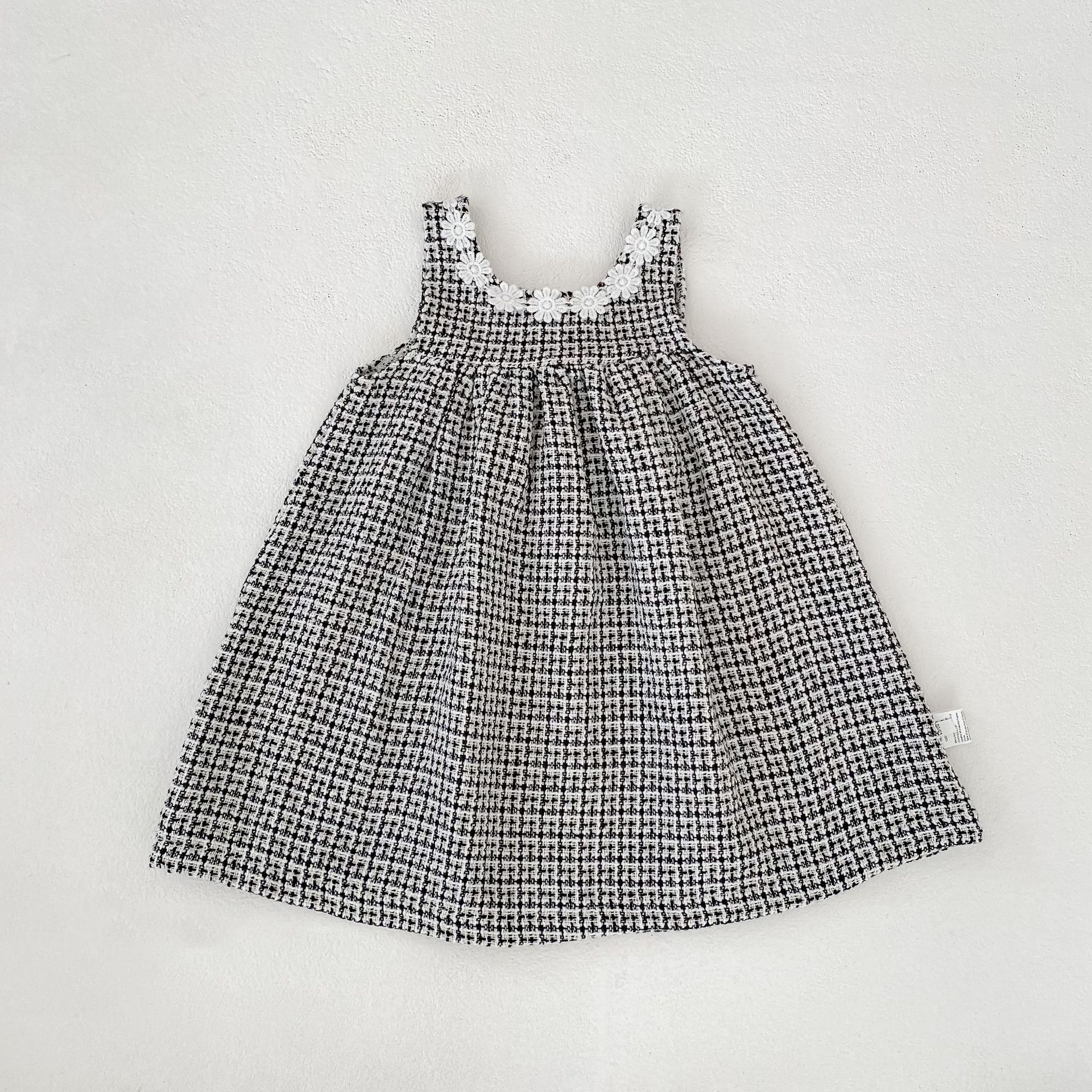 ノースリーブロンパース Black and White Dress / 80cm Girls Fashionable Dress & Jumpsuit Set ガールズ ファッション ドレス ジャンプスーツ【mh0012168】