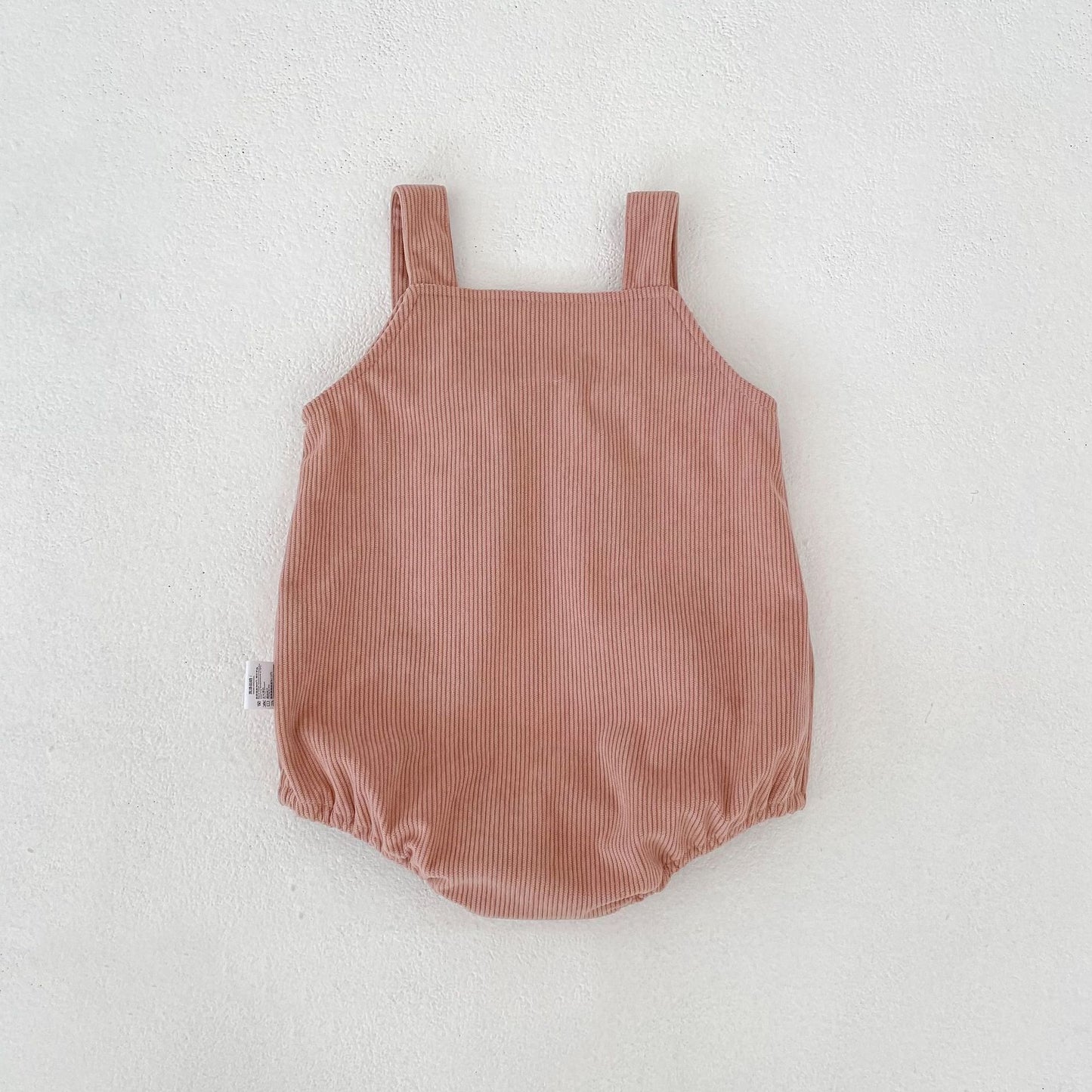 ノースリーブロンパース Bow Corduroy Romper リボン コーデュロイ 長袖ロンパース【mh0012185】