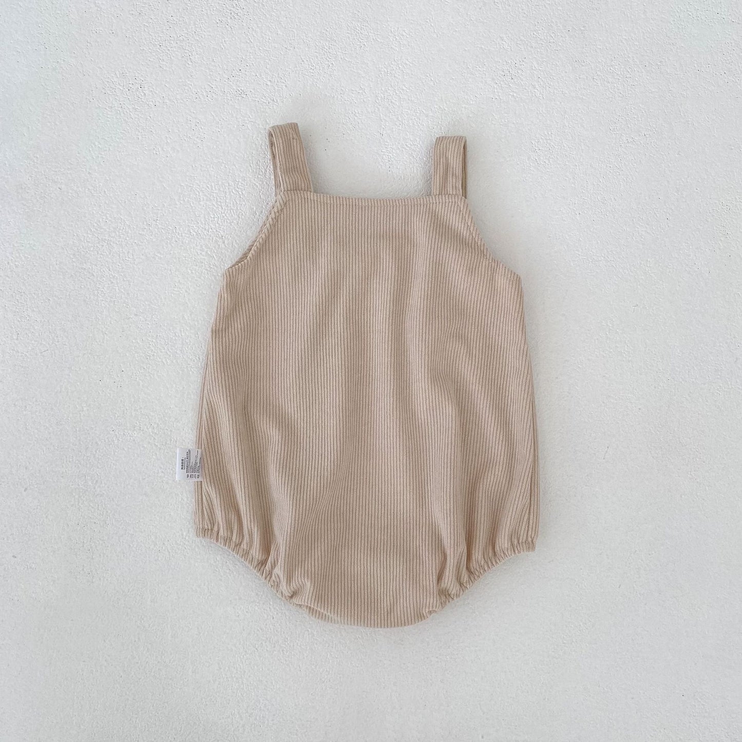 ノースリーブロンパース Bow Corduroy Romper リボン コーデュロイ 長袖ロンパース【mh0012185】