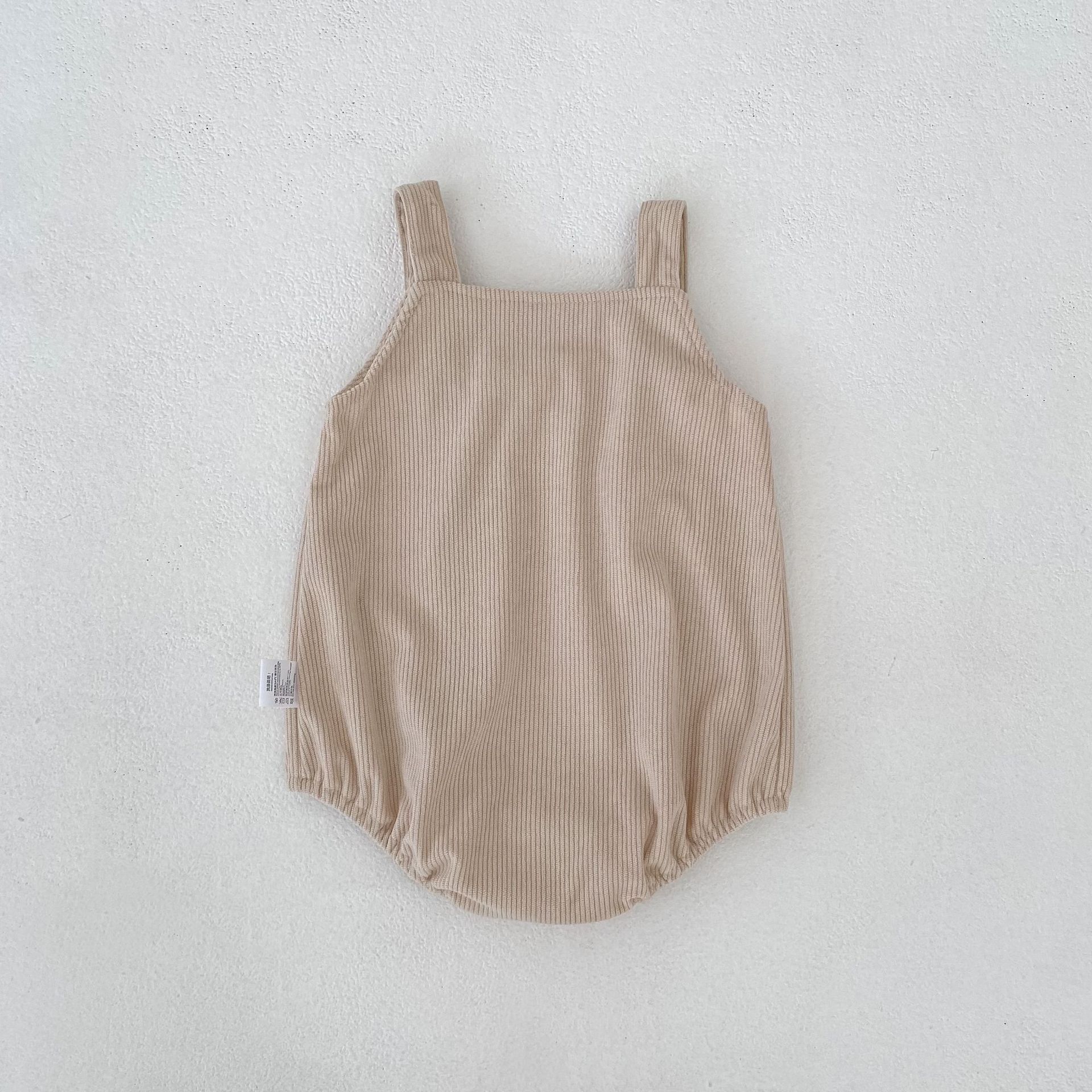 ノースリーブロンパース Bow Corduroy Romper リボン コーデュロイ 長袖ロンパース【mh0012185】