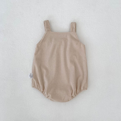 ノースリーブロンパース Bow Corduroy Romper リボン コーデュロイ 長袖ロンパース【mh0012185】