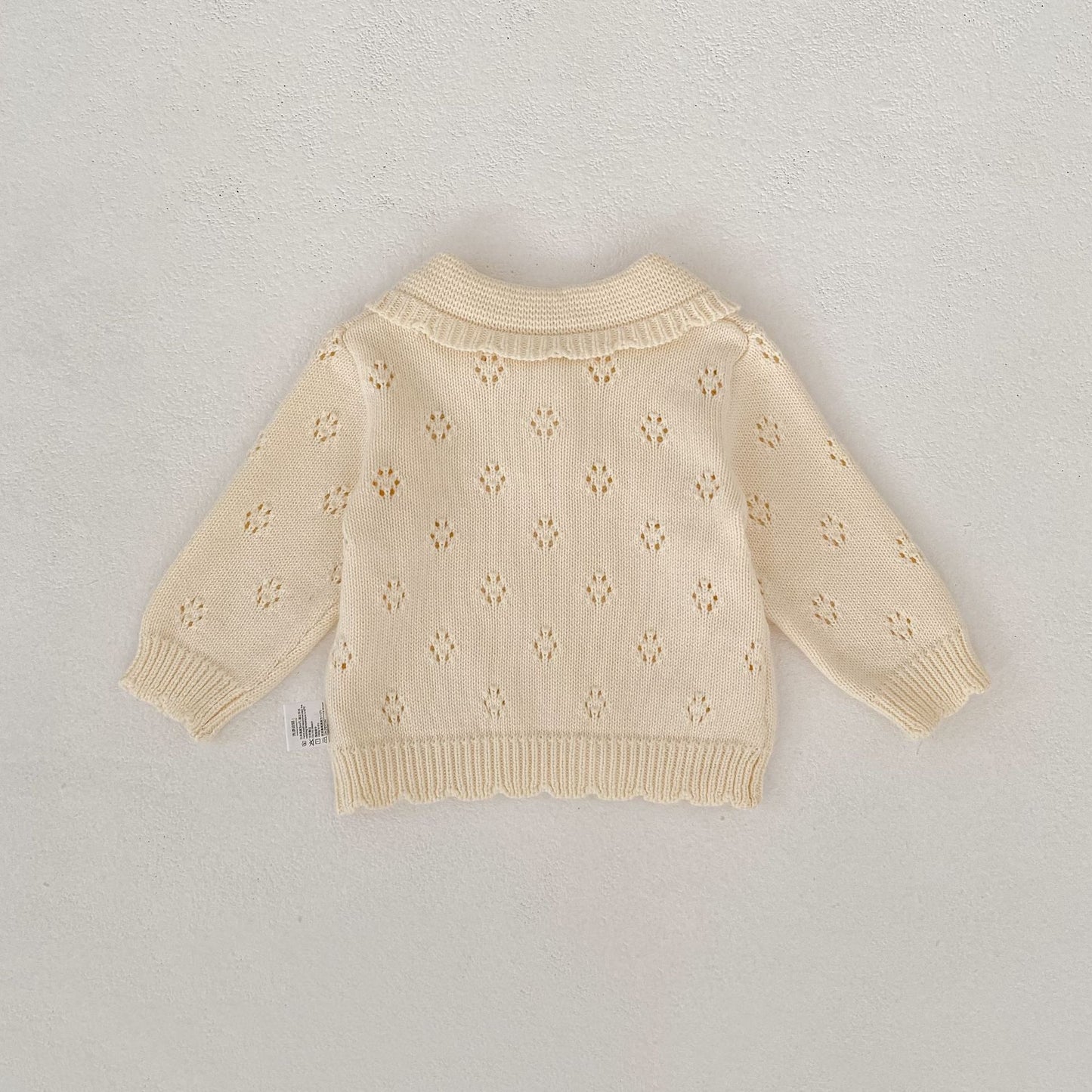 長袖セットアップ Collar Knitted Shirt & Shorts 襟付き ニット 長袖シャツ ショーツ【mh0012180】