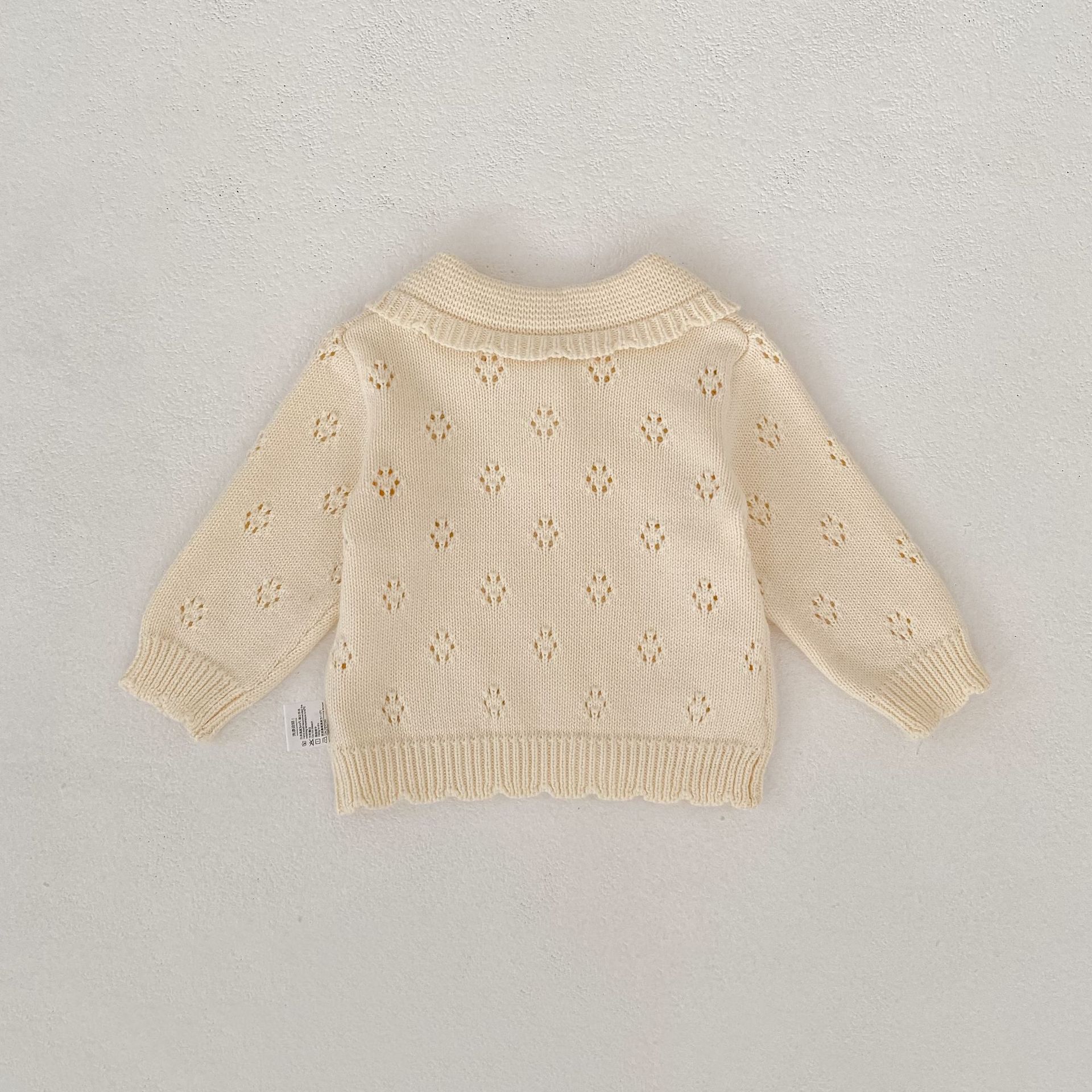 長袖セットアップ Collar Knitted Shirt & Shorts 襟付き ニット 長袖シャツ ショーツ【mh0012180】