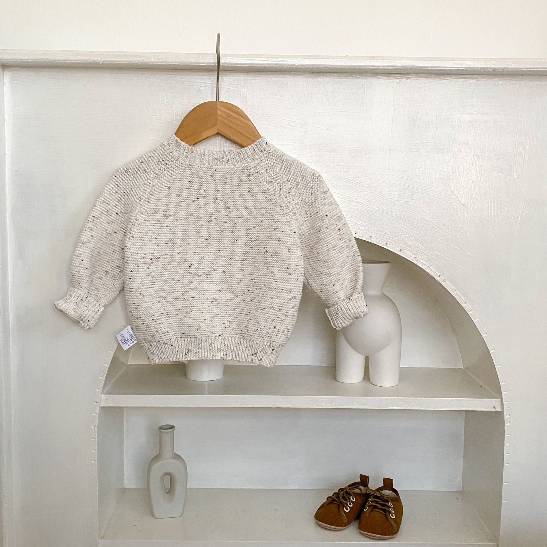 ニット・セーター Cotton Crew Neck Knitted Sweater コットン クルーネック ニット セーター【mh0012162】