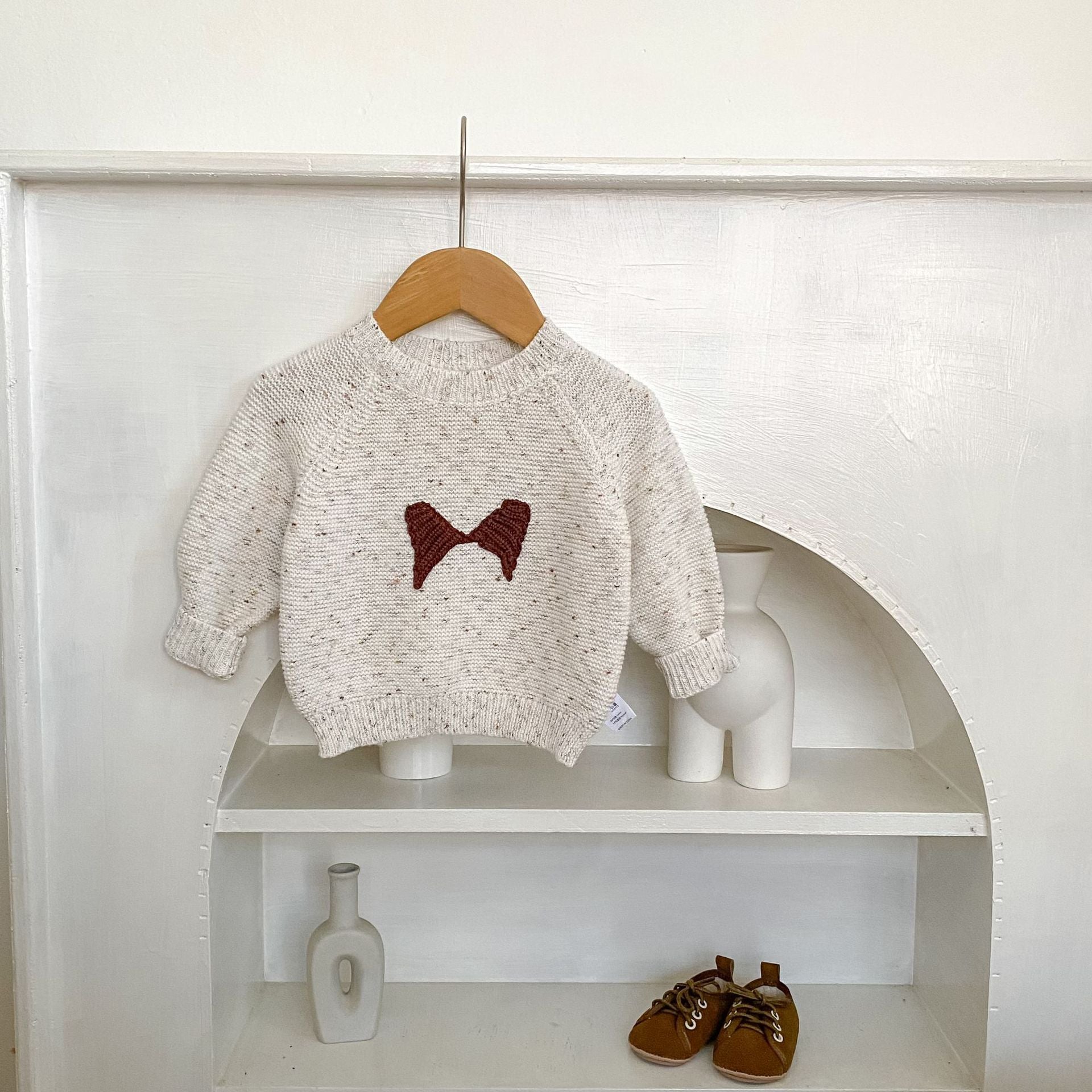 ニット・セーター Cotton Crew Neck Knitted Sweater コットン クルーネック ニット セーター【mh0012162】