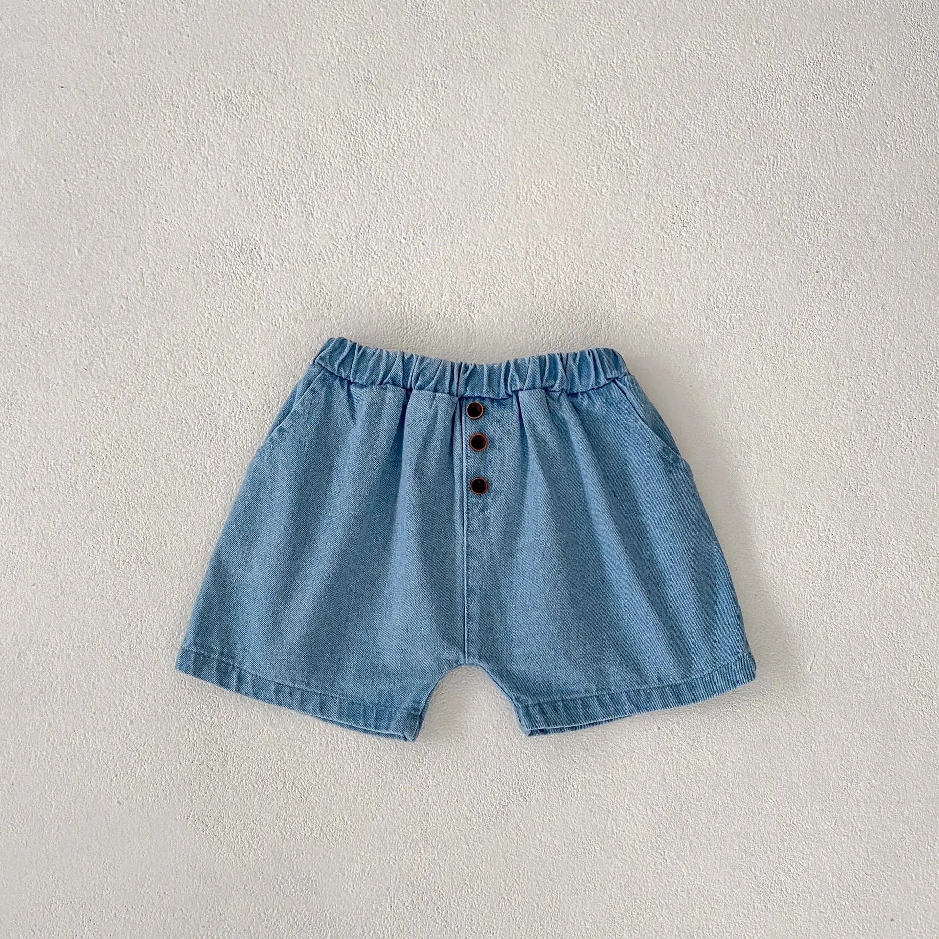 ハーフパンツ・ショートパンツ Denim Blue / 80cm キッズパンツ デニム ショートパンツ シンプルベーシック【mh0006094】