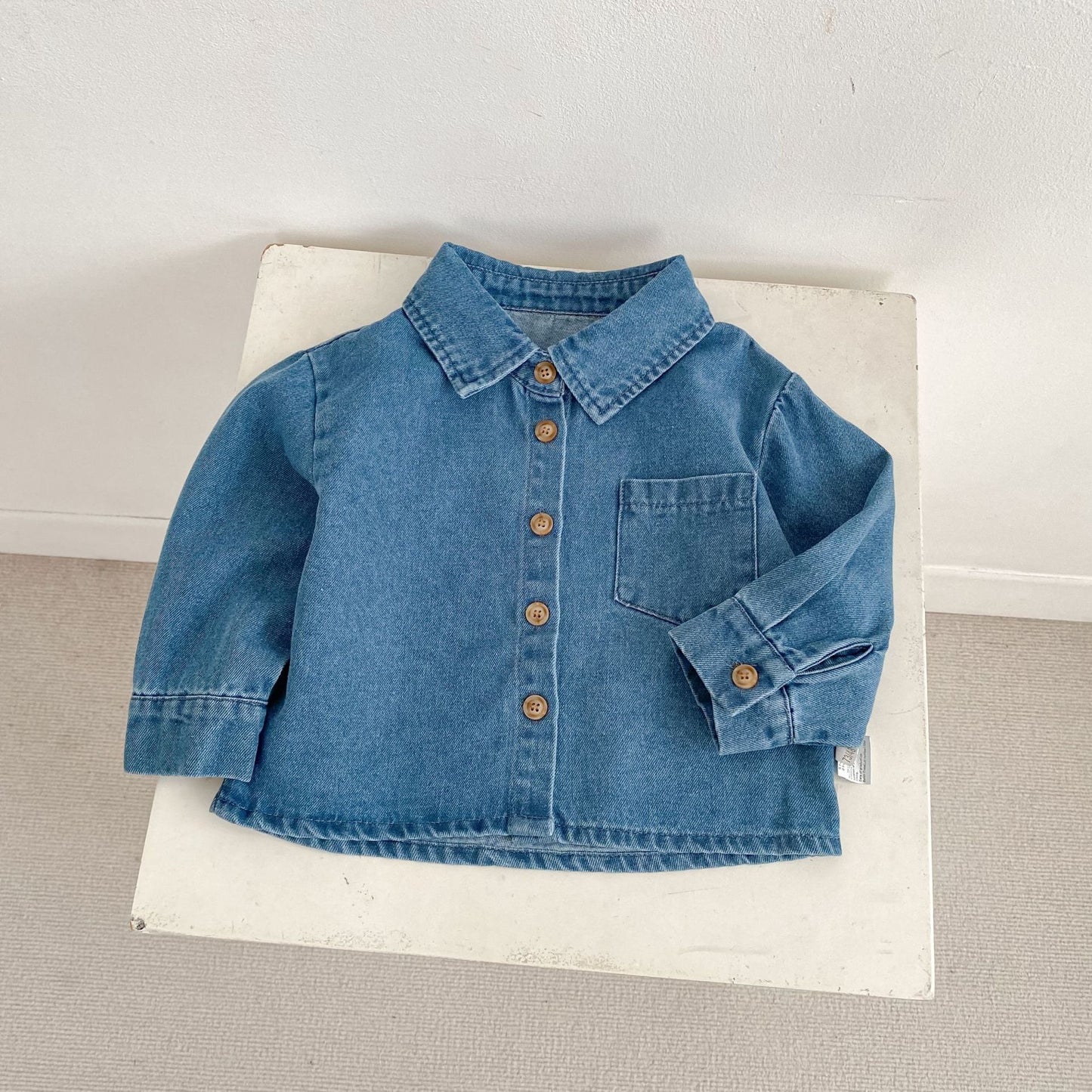 長袖シャツ・ブラウス Denim Long Sleeve Shirt デニム 長袖シャツ【mh0012171】