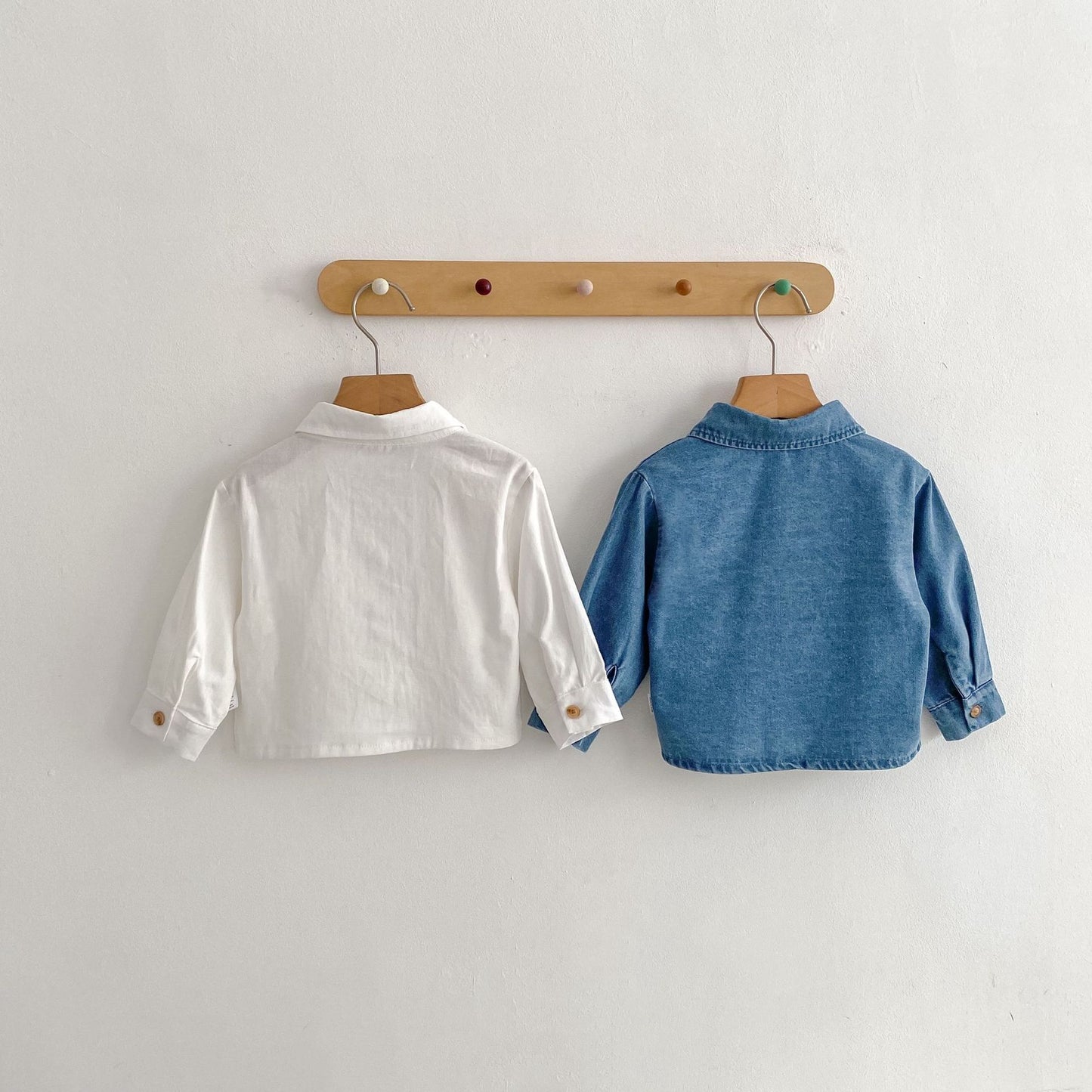 長袖シャツ・ブラウス Denim Long Sleeve Shirt デニム 長袖シャツ【mh0012171】