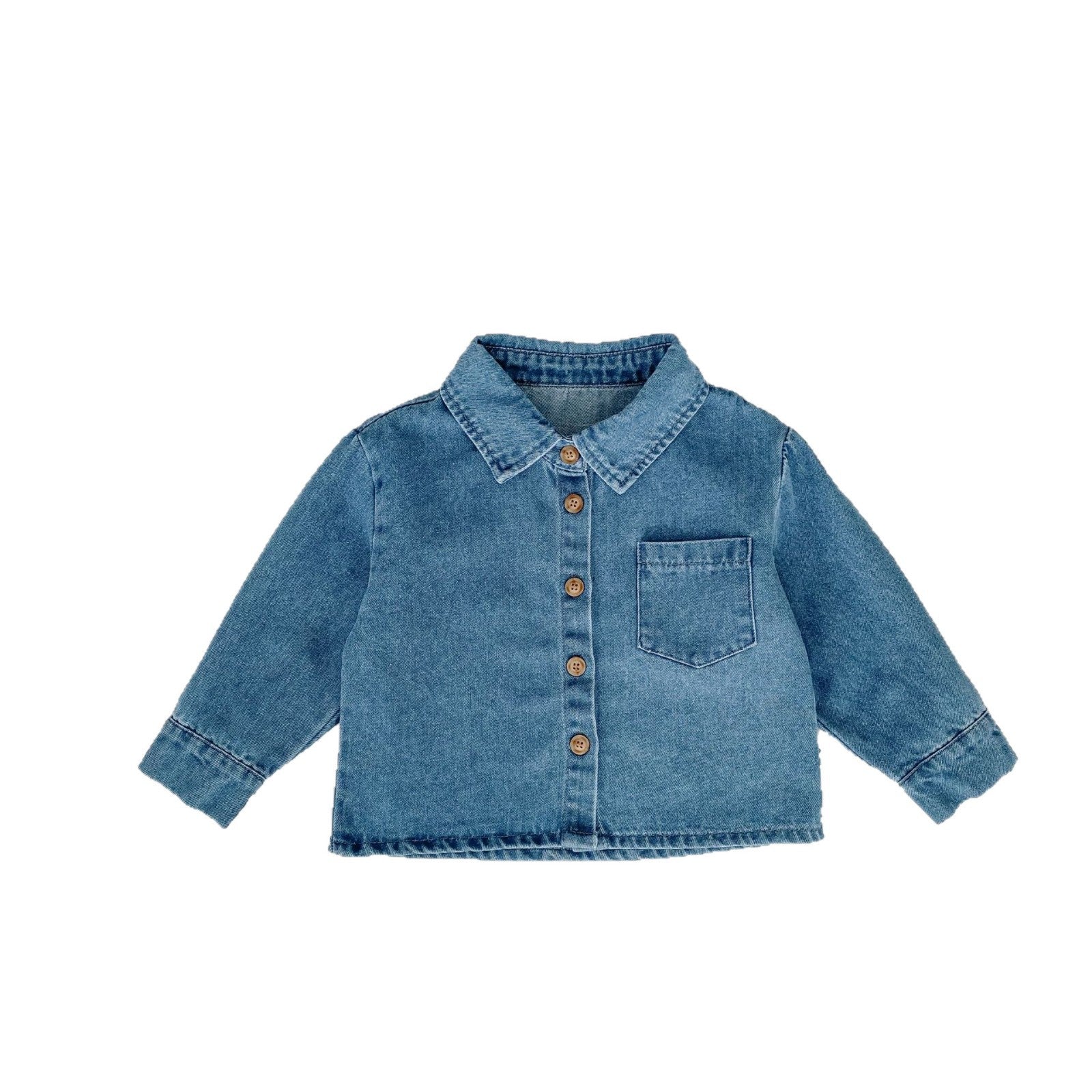 長袖シャツ・ブラウス Denim Long Sleeve Shirt デニム 長袖シャツ【mh0012171】