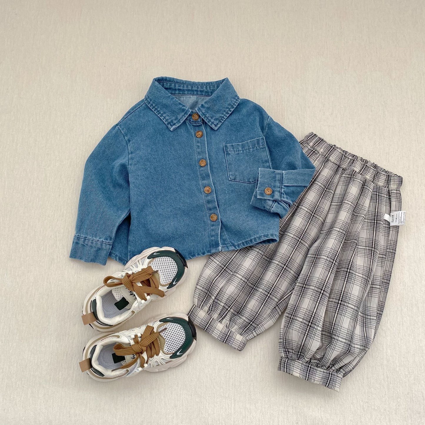 長袖シャツ・ブラウス Denim Long Sleeve Shirt デニム 長袖シャツ【mh0012171】
