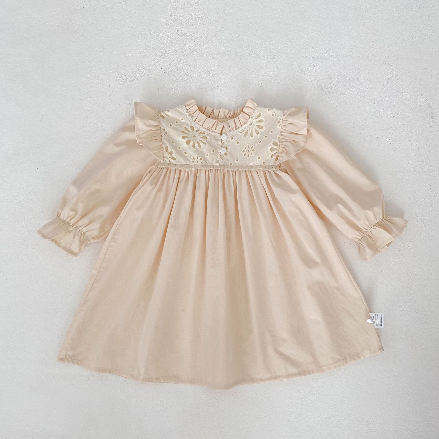 長袖ロンパース Dress / 80cm Princess Lace Romper Dress プリンセス レース ロンパース ワンピース【mh0012172】