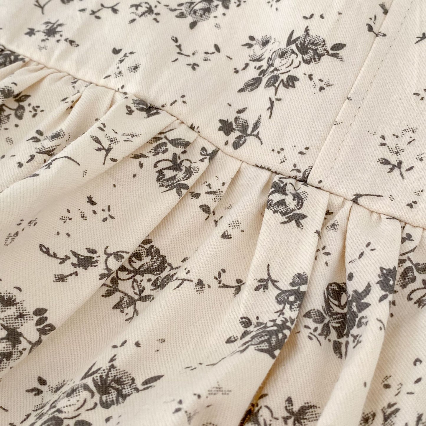 ノースリーブワンピース Floral Print Suspender Dress 花柄 サスペンダー ドレス ワンピース【mh0012165】