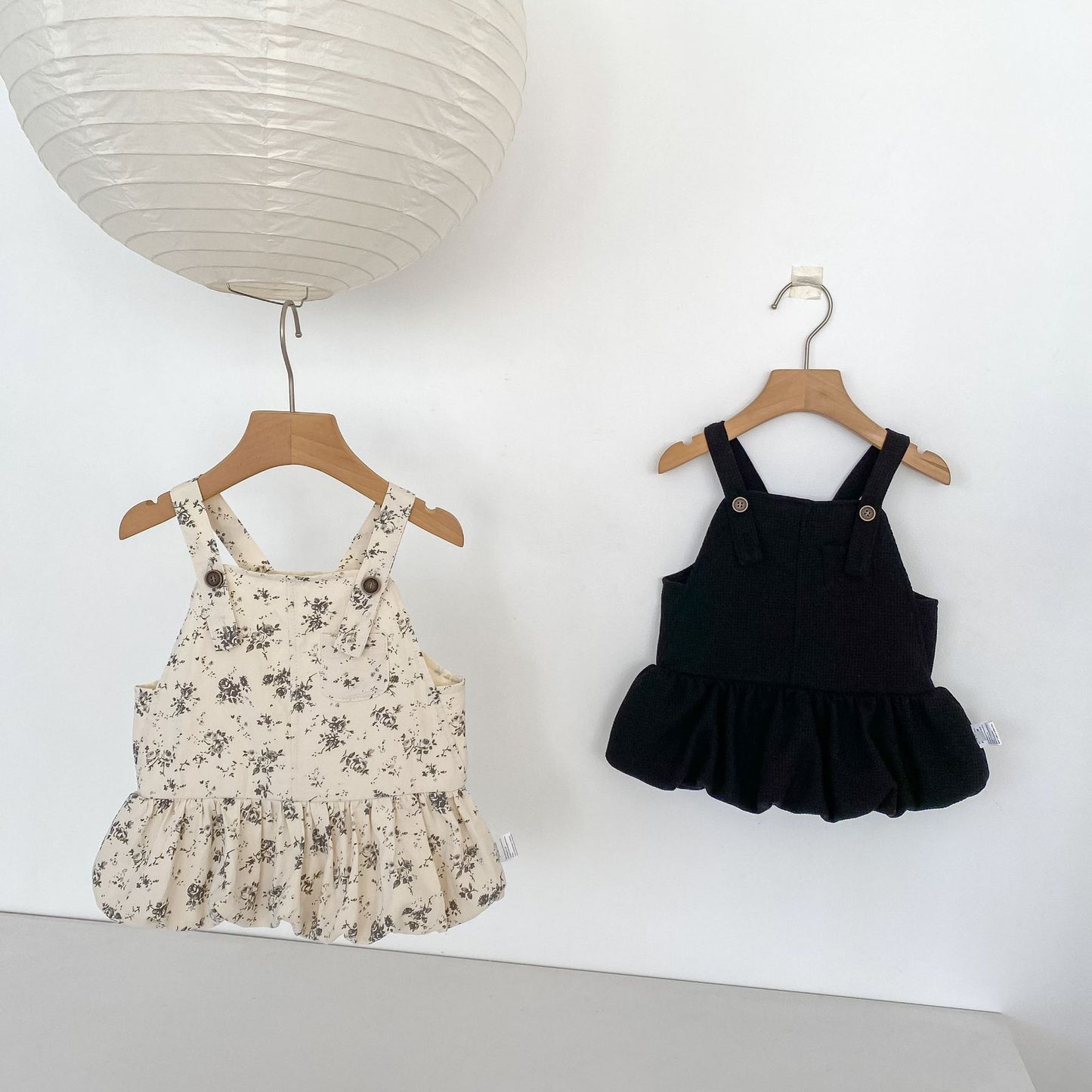 ノースリーブワンピース Floral Print Suspender Dress 花柄 サスペンダー ドレス ワンピース【mh0012165】