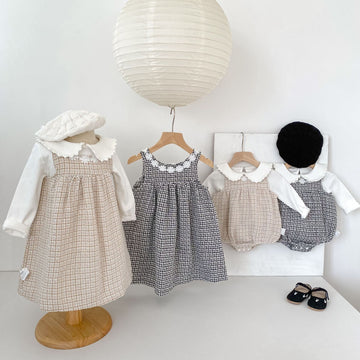 ノースリーブロンパース Girls Fashionable Dress & Jumpsuit Set ガールズ ファッション ドレス ジャンプスーツ【mh0012168】