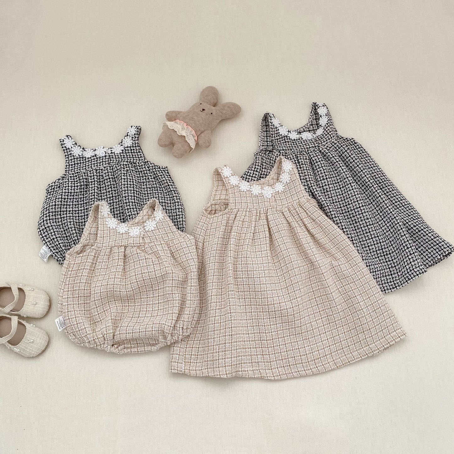 ノースリーブロンパース Girls Fashionable Dress & Jumpsuit Set ガールズ ファッション ドレス ジャンプスーツ【mh0012168】