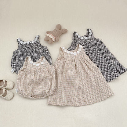 ノースリーブロンパース Girls Fashionable Dress & Jumpsuit Set ガールズ ファッション ドレス ジャンプスーツ【mh0012168】