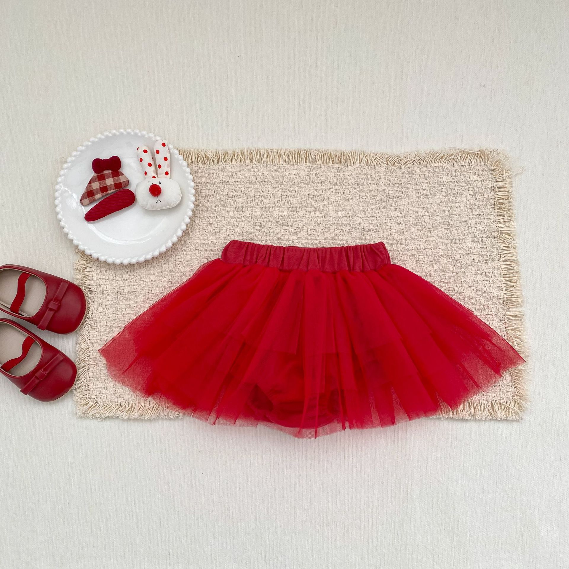 スカート Girls Mesh Tulle Layered Skirt ガールズ メッシュ チュール ケーキスカート【mh0012170】