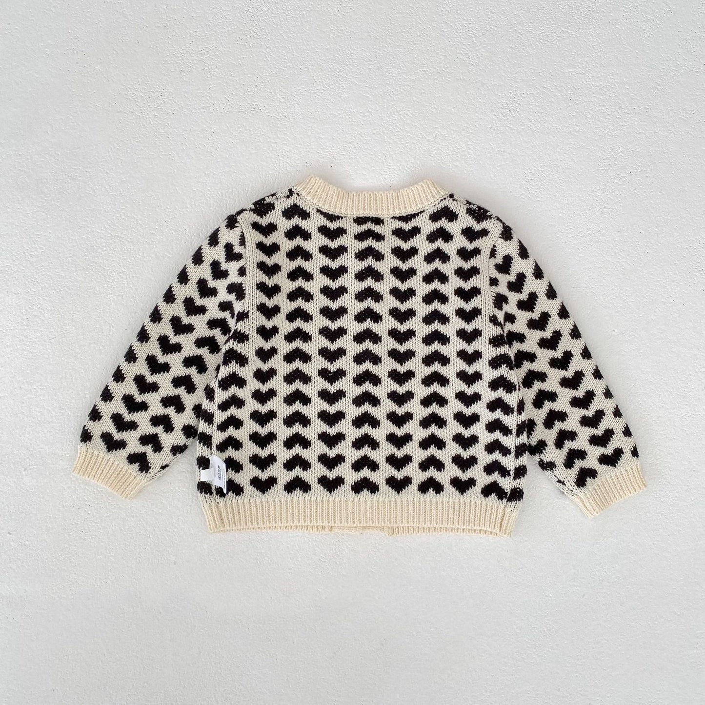 カーディガン・パーカー Heart Jacquard Knitted Cardigan ハート ジャガード ニット カーディガン【mh0012167】