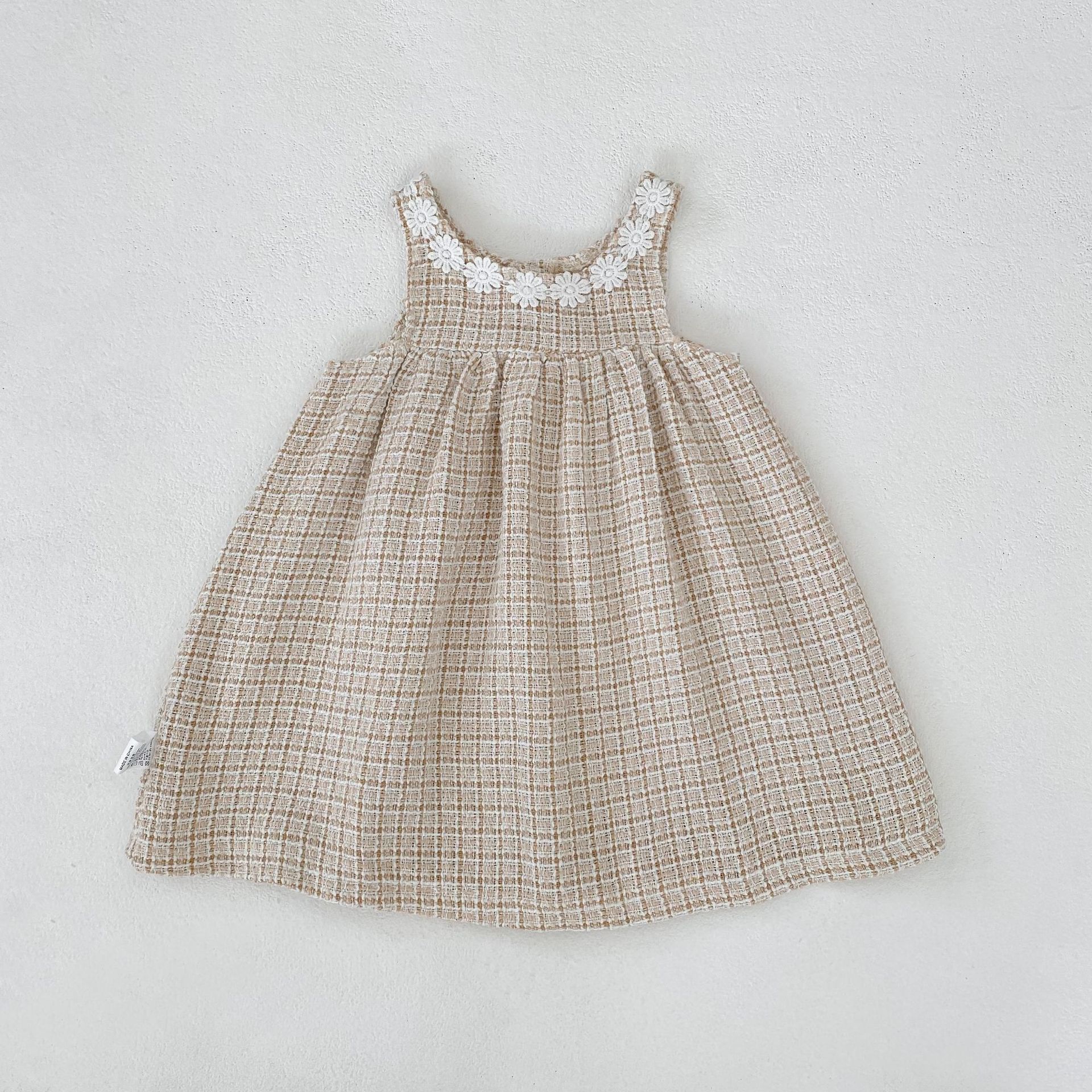 ノースリーブロンパース Khaki Dress / 80cm Girls Fashionable Dress & Jumpsuit Set ガールズ ファッション ドレス ジャンプスーツ【mh0012168】