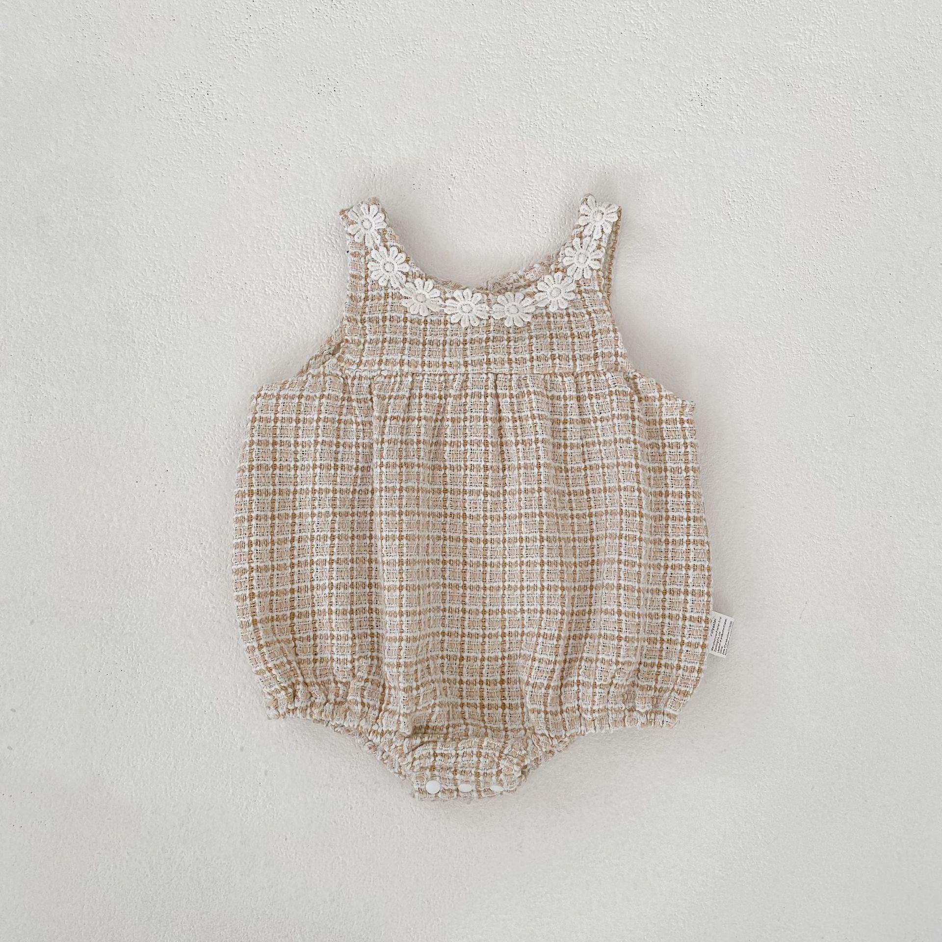 ノースリーブロンパース Khaki Romper / 66cm Girls Fashionable Dress & Jumpsuit Set ガールズ ファッション ドレス ジャンプスーツ【mh0012168】