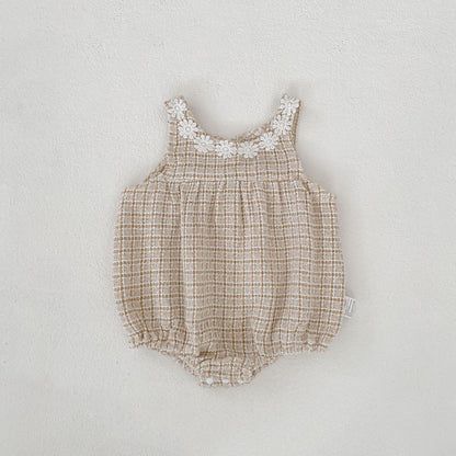 ノースリーブロンパース Khaki Romper / 66cm Girls Fashionable Dress & Jumpsuit Set ガールズ ファッション ドレス ジャンプスーツ【mh0012168】