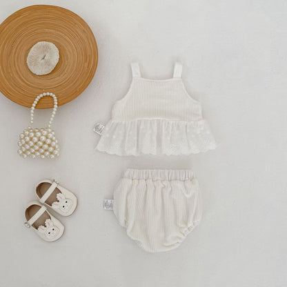 ノースリーブセットアップ Lace Camisole & Bloomer Set レース キャミソール ブルマ セット【mh0012181】