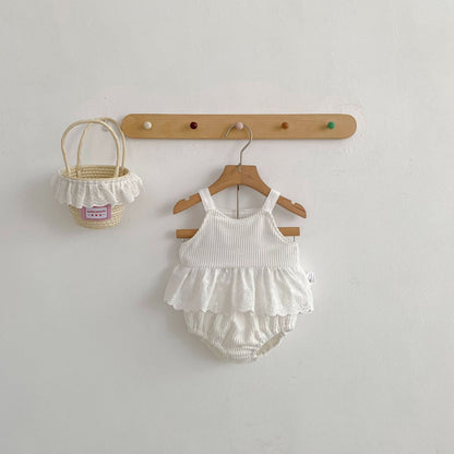 ノースリーブセットアップ Lace Camisole & Bloomer Set レース キャミソール ブルマ セット【mh0012181】