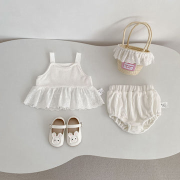 ノースリーブセットアップ Lace Camisole & Bloomer Set レース キャミソール ブルマ セット【mh0012181】