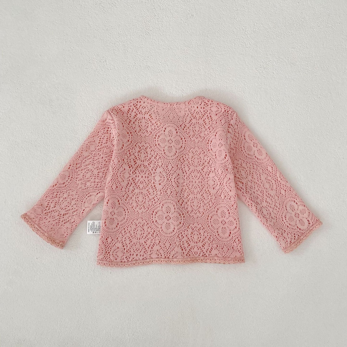 カーディガン・パーカー Lace Flower Knitted Cardigan レース フラワー 透かし編み カーディガン【mh0012164】
