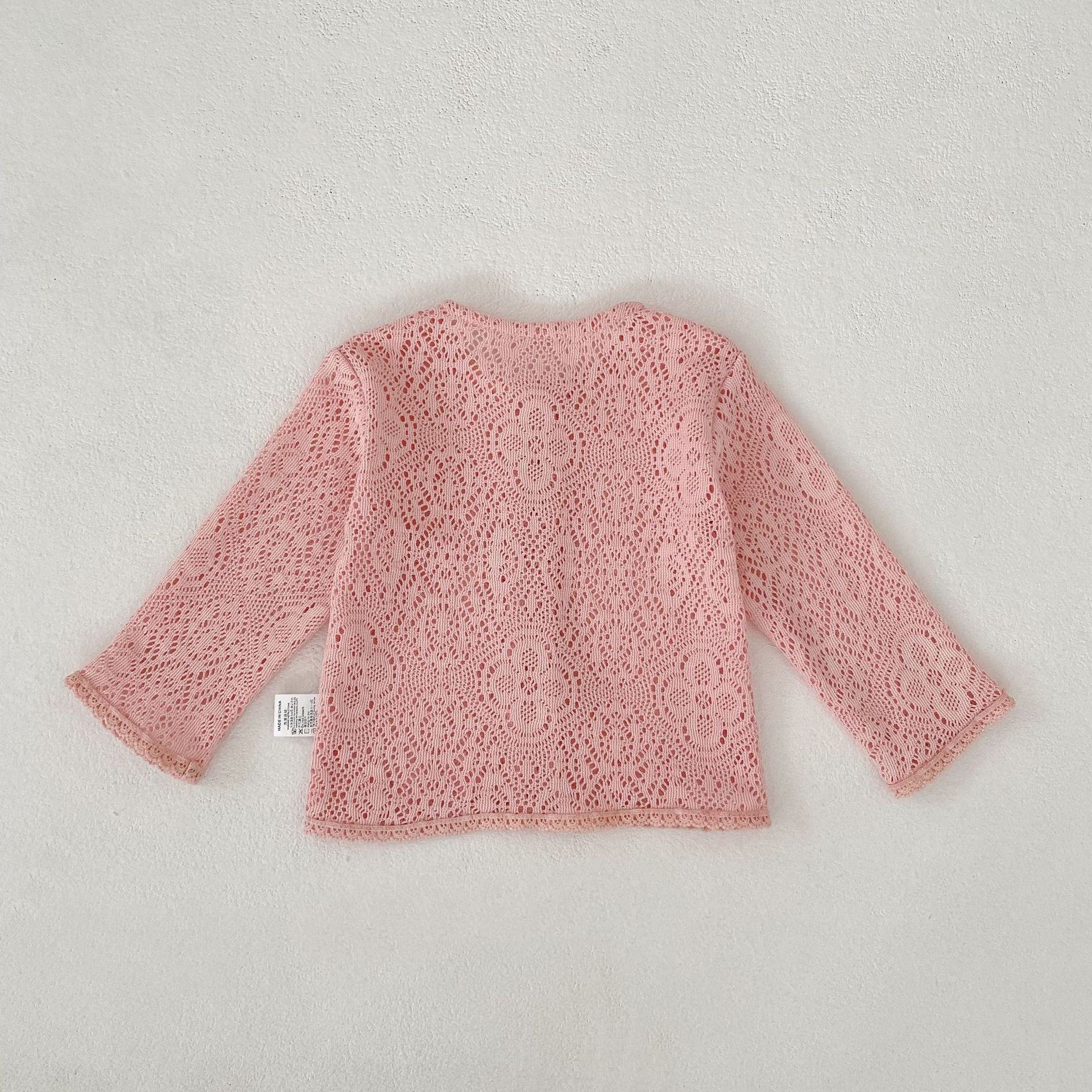 カーディガン・パーカー Lace Flower Knitted Cardigan レース フラワー 透かし編み カーディガン【mh0012164】