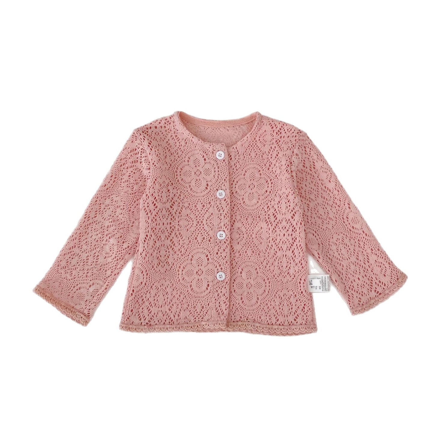カーディガン・パーカー Lace Flower Knitted Cardigan レース フラワー 透かし編み カーディガン【mh0012164】
